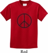 Kids Peace Shirt Basic Peace Black Tee T-Shirt
