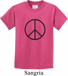 Kids Peace Shirt Basic Peace Black Tee T-Shirt