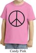 Kids Peace Shirt Basic Peace Black Toddler Tee T-Shirt
