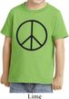 Kids Peace Shirt Basic Peace Black Toddler Tee T-Shirt