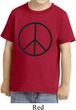 Kids Peace Shirt Basic Peace Black Toddler Tee T-Shirt