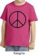 Kids Peace Shirt Basic Peace Black Toddler Tee T-Shirt