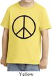 Kids Peace Shirt Basic Peace Black Toddler Tee T-Shirt