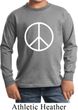 Kids Peace Shirt Basic Peace White Long Sleeve Tee T-Shirt