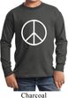 Kids Peace Shirt Basic Peace White Long Sleeve Tee T-Shirt