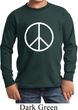 Kids Peace Shirt Basic Peace White Long Sleeve Tee T-Shirt