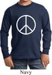 Kids Peace Shirt Basic Peace White Long Sleeve Tee T-Shirt