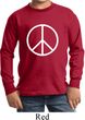 Kids Peace Shirt Basic Peace White Long Sleeve Tee T-Shirt