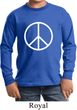 Kids Peace Shirt Basic Peace White Long Sleeve Tee T-Shirt