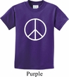 Kids Peace Shirt Basic Peace White Tee T-Shirt