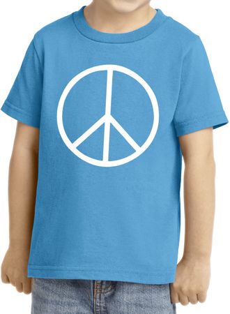 Kids Peace Shirt Basic Peace White Toddler Tee T-Shirt