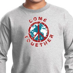 Kids Peace Shirt Come Together Long Sleeve Tee T-Shirt
