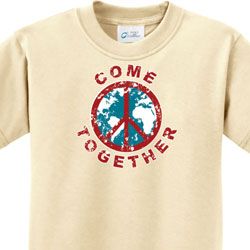 Kids Peace Shirt Come Together Tee T-Shirt