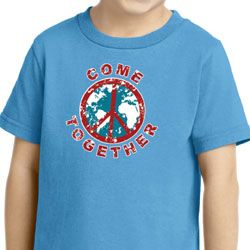 Kids Peace Shirt Come Together Toddler Tee T-Shirt
