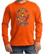 Kids Peace Shirt Funky Peace Long Sleeve Tee T-Shirt