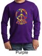 Kids Peace Shirt Funky Peace Long Sleeve Tee T-Shirt