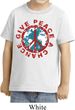 Kids Peace Shirt Give Peace a Chance Toddler Tee T-Shirt