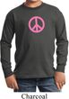Kids Peace Shirt Pink Peace Long Sleeve Tee T-Shirt