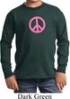 Kids Peace Shirt Pink Peace Long Sleeve Tee T-Shirt