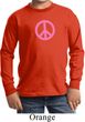 Kids Peace Shirt Pink Peace Long Sleeve Tee T-Shirt