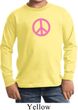Kids Peace Shirt Pink Peace Long Sleeve Tee T-Shirt