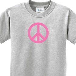 Kids Peace Shirt Pink Peace Tee T-Shirt