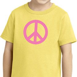 Kids Peace Shirt Pink Peace Toddler Tee T-Shirt