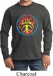Kids Peace Shirt Psychedelic Peace Long Sleeve Tee T-Shirt