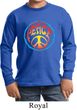 Kids Peace Shirt Psychedelic Peace Long Sleeve Tee T-Shirt