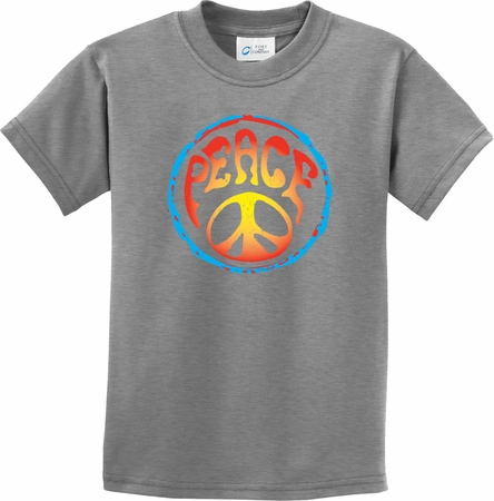 Kids Peace Shirt Psychedelic Peace Tee T-Shirt