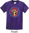 Kids Peace Shirt Psychedelic Peace Tee T-Shirt