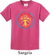 Kids Peace Shirt Psychedelic Peace Tee T-Shirt