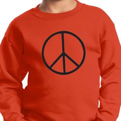 Kids Peace Sweatshirt Basic Peace Black Sweat Shirt