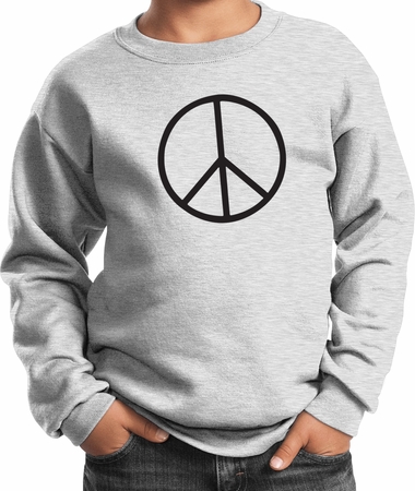 Kids Peace Sweatshirt Basic Peace Black Sweat Shirt