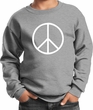 Kids Peace Sweatshirt Basic Peace White Sweat Shirt