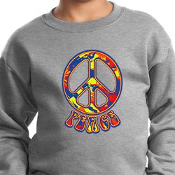 Kids Peace Sweatshirt Funky Peace Sweat Shirt