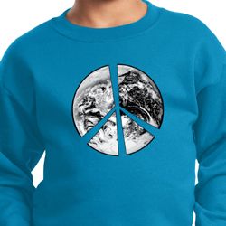 Kids Peace Sweatshirt Peace Earth Sweat Shirt