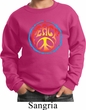 Kids Peace Sweatshirt Psychedelic Peace Sweat Shirt