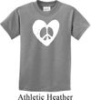 Kids Peace Tee Hippie Heart Peace Youth T-shirt