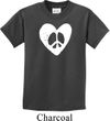 Kids Peace Tee Hippie Heart Peace Youth T-shirt