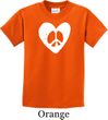 Kids Peace Tee Hippie Heart Peace Youth T-shirt