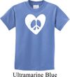 Kids Peace Tee Hippie Heart Peace Youth T-shirt