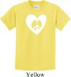 Kids Peace Tee Hippie Heart Peace Youth T-shirt