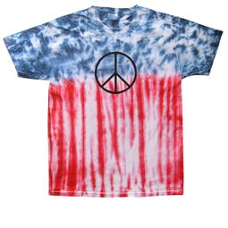 Kids Peace Tie Dye Shirt Black Basic Peace Flag Youth Tie Dye Tee Kids Peace Tie Dye Shirt Black Basic Peace Flag Youth Tie Dye Tee