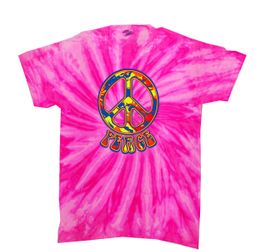 Kids Peace Tie Dye Shirt Funky Peace Bubblegum Twist Youth Tie Dye Kids Peace Tie Dye Shirt Funky Peace Bubblegum Twist Youth Tie Dye