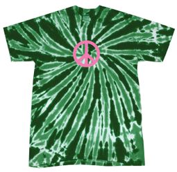Kids Peace Tie Dye Shirt Pink Peace Dark Green Twist Youth Tie Dye Tee Kids Peace Tie Dye Shirt Pink Peace Dark Green Twist Youth Tie Dye Tee
