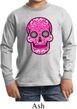 Kids Pink Sugar Skull Youth Long Sleeve