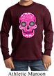 Kids Pink Sugar Skull Youth Long Sleeve