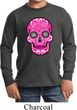 Kids Pink Sugar Skull Youth Long Sleeve