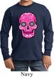 Kids Pink Sugar Skull Youth Long Sleeve